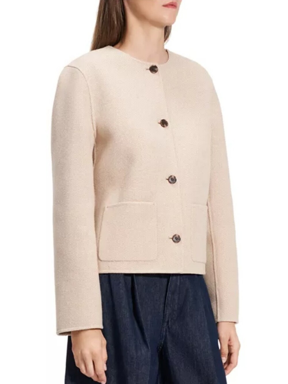 Theory Four Button Cardigan Jacket Size M - Picture 3 of 15